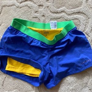 Nike Livestrong multi color running shorts